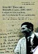 Actas del Homenaje a Alejandro Casona (1903-1965), congreso internacional en el centenario de su nacimiento