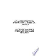 Actas del II Simposium Internacional sobre la Garrofa