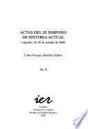 Actas del III Simposio de Historia Actual