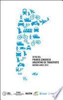 Actas del Primer Congreso Argentino de Transporte Buenos Aires 2015