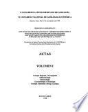 Actas: Geología regional y estratigrafía, sedimentología, paleontología, geomorfología y glaciología, geología ambiental y riesgo geológico