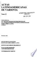 Actas latinoamericanas de Varsovia