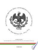 Actas y decretos del Congreso Constituyente de Michoacán 1824-1825