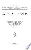 Actas y trabajos
