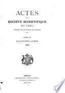 Actes de la Société scientifique du Chili