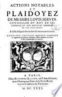 Actions notables et plaidoyez