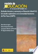 Actitudes docentes y autonomía en Educación Infantil 0-2: Un estudio exploratorio en la Comunidad Autónoma del País Vasco (CAPV)