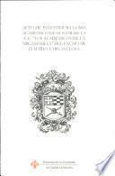 Acto de investidura como academico de honor de la A.C los academicos de la argamasilla
