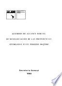 Acuerdos de alcance parcial de renegociación de las preferencias otorgadas en el período 1962-1980