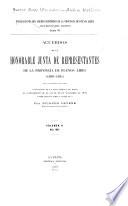 Acuerdos de la honorable Junta de Representantes de la Provincia de Buenos Aires (1820-1821)