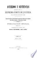 Acuerdos y sentencias dictados por la Suprema Corte de Justicia de la Provincia