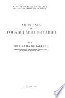 Adiciones al vocabulario navarro