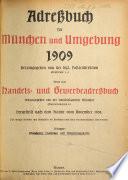 Adreßbuch für München und Umgebung