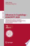 Advances in Cryptology – ASIACRYPT 2020