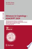 Advances in Cryptology – ASIACRYPT 2024