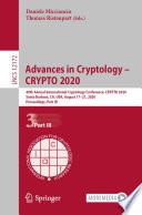 Advances in Cryptology – CRYPTO 2020