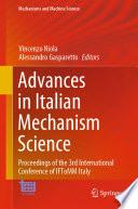 Advances in Italian Mechanism Science