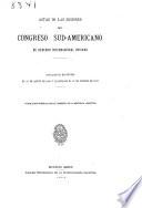 Aetas de las sesiones del Congreso sud-americano de derecho internacional privado