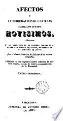 Afectos y consideraciones devotas sobre los cuatro novísimos
