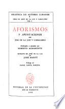 Aforismos y apuntaciones
