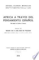 Africa a través del pensamiento español