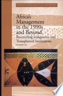 Africa's Management in the 1990s and Beyond