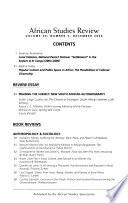 African Studies Review