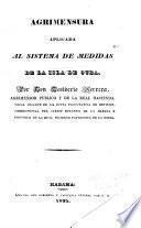 Agrimensura aplicada al sistema de medidas de la isla de Cuba
