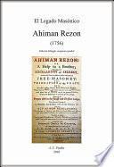 Ahiman Rezon (1756)