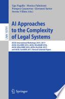 AI Approaches to the Complexity of Legal Systems