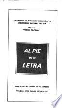 Al pie de la letra