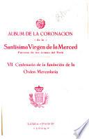 Album de la coronación canónica de la Santísima virgen de la Merced