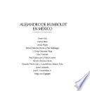 Alejandro de Humboldt en México