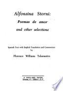 Alfonsina Storni, Poemas de Amor and Other Selections