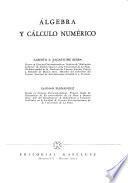 Algebra y cálculo numérico