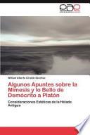 Algunos Apuntes sobre la Mímesis y lo Bello de Demócrito a Platón