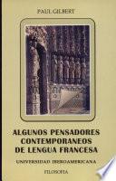 Algunos pensadores contemporáneos de lengua francesa