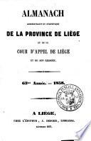 Almanach administratif et statistique de la province de Liége et de son ressort