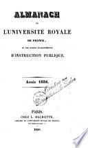 Almanach de l'Université Royale de France, et des autres établissements d'instruction publique