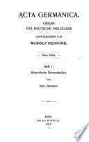 Altnordische Namenstudien