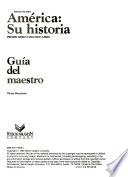 América, su historia, primer libro, segundo libro