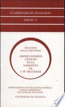 Americanismos léxicos en la narrativa de J. M. Arguedas