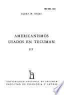 Americanismos usados en Tucumán