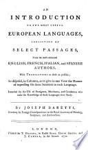 An Introduction to the Most Useful European Languages