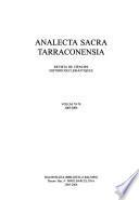 Analecta sacra Tarraconensia