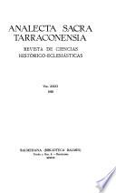 Analecta sacra Tarraconensia