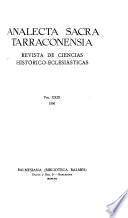 Analecta sacra Tarraconensia