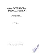 Analecta sacra Tarraconensia