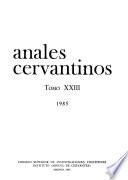 Anales cervantinos