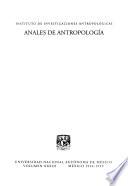 Anales de antropología